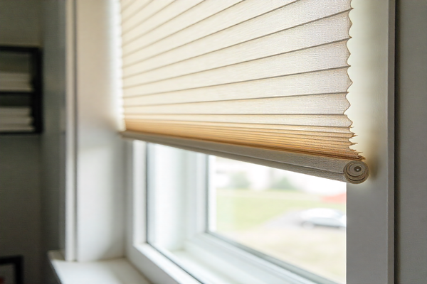Pleated Blinds in Edmonton for unique shaped windows