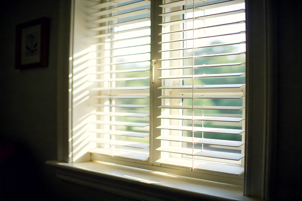 Window blinds in Edmonton enhancing modern living room style